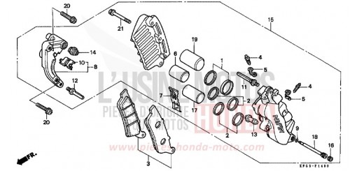 FRONT BRAKE CALIPER FES250X de 1999